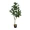 45" Green Vinyl Contemporary Potted Artificial Tree